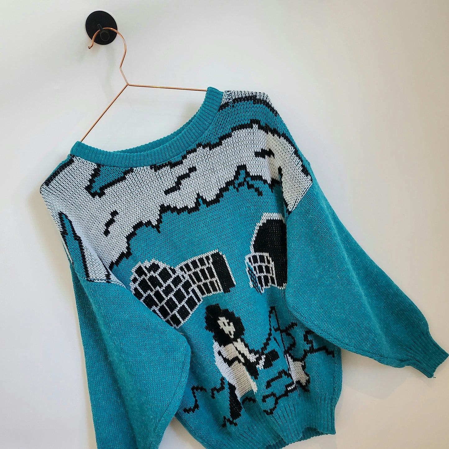 Vintage 80s Igloo Knitted Jumper | Size 12-14