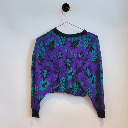 Reworked Vintage Crop Knit Jumper | Size 10