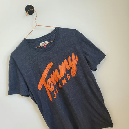 Vintage 90s Tommy Jeans Graphic T-Shirt | Size XXL