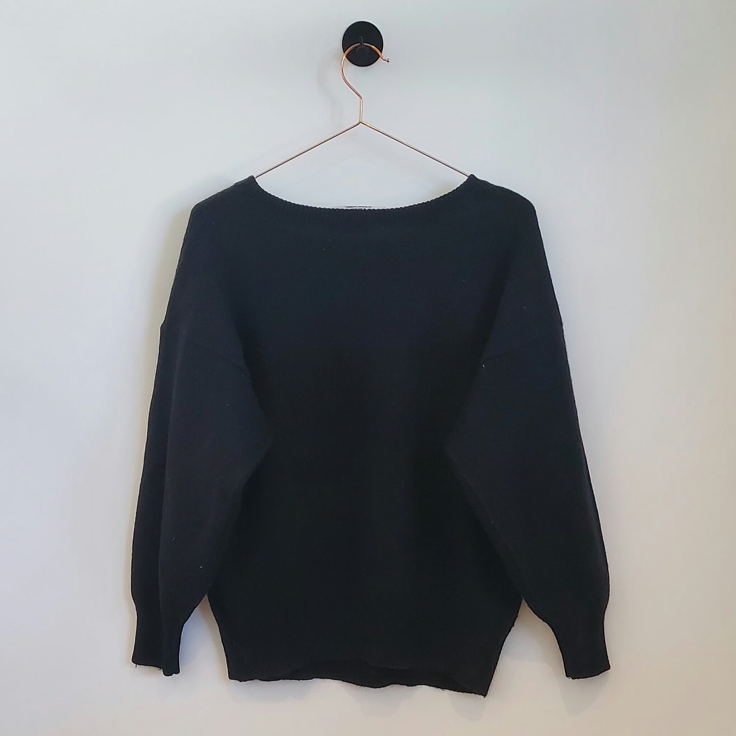 Vintage 80s Abstract Peacock Knit Jumper | Size 12