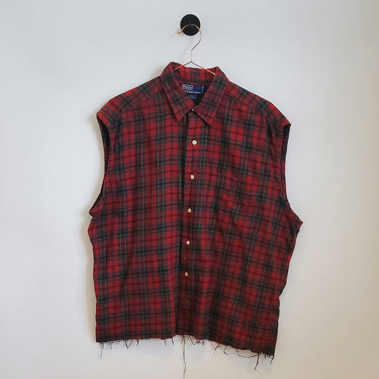 Reworked Oversized Vintage Ralph Lauren Shirt | Size 12-14