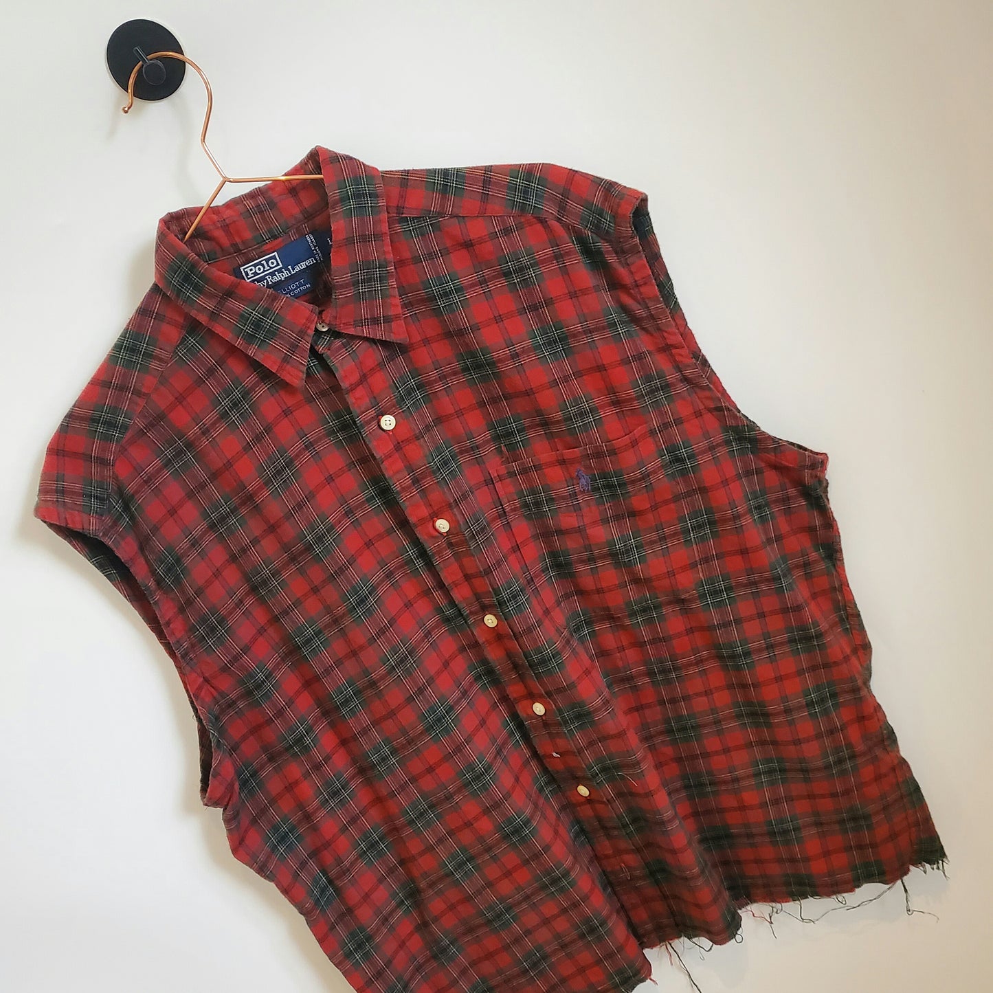 Reworked Oversized Vintage Ralph Lauren Shirt | Size 12-14