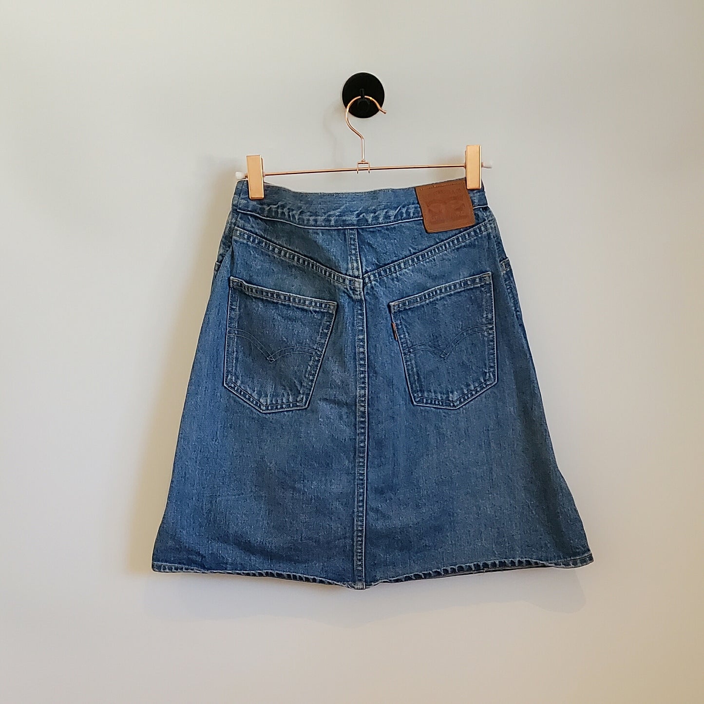 Vintage 90s Levi's Orange Tab Denim Skirt | Size 8