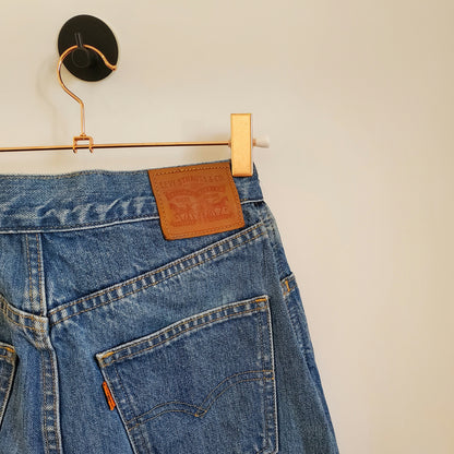 Vintage 90s Levi's Orange Tab Denim Skirt | Size 8