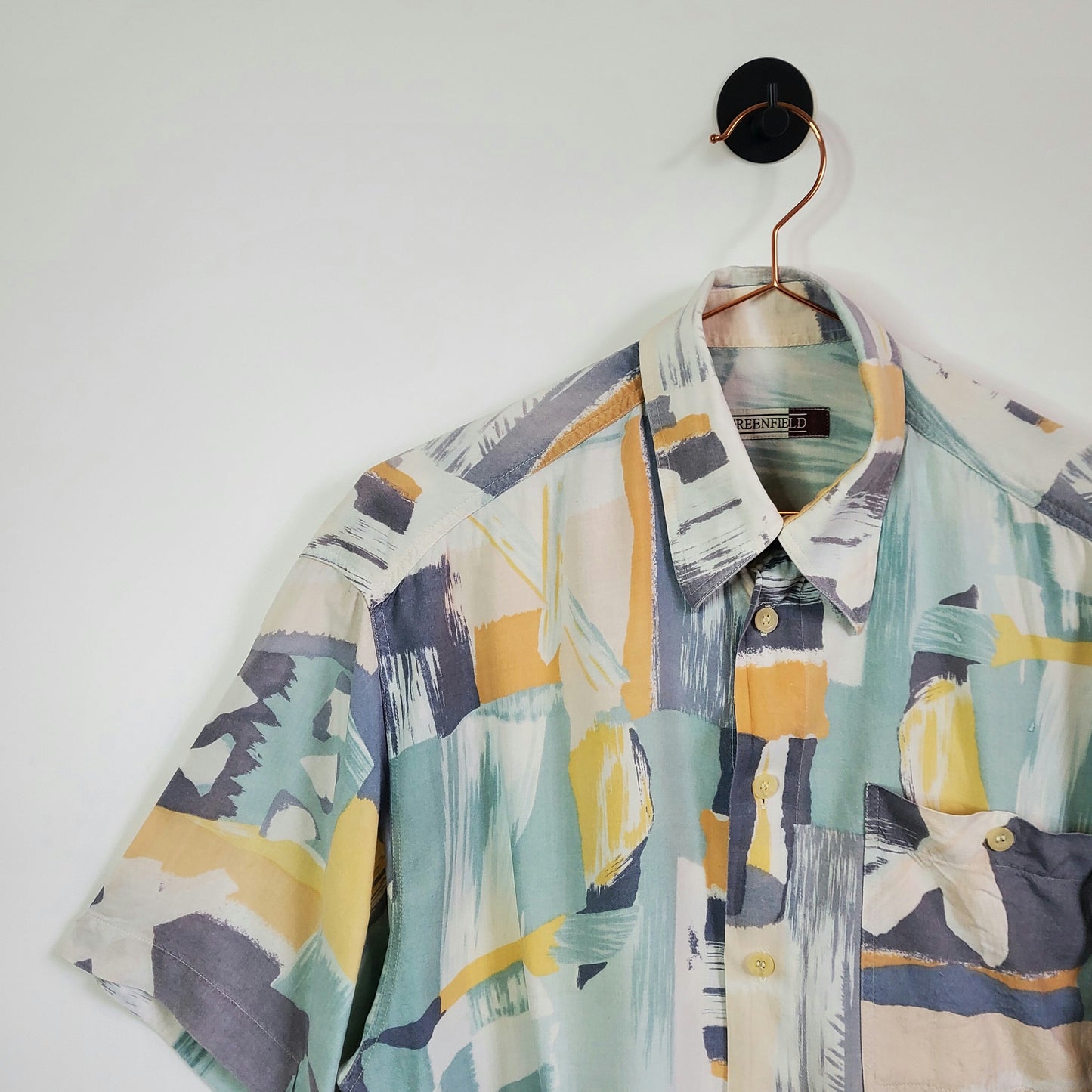 Vintage 90's Funky Pattern Festival Shirt | Size L
