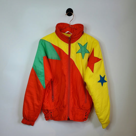 Vintage 90s Funky Pattern Ski Jacket | Size 14