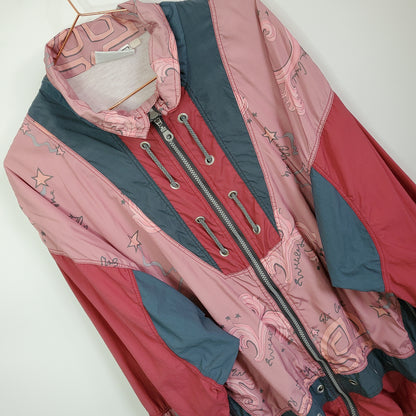 Vintage 90s Funky Pattern Windbreaker | Size XXL