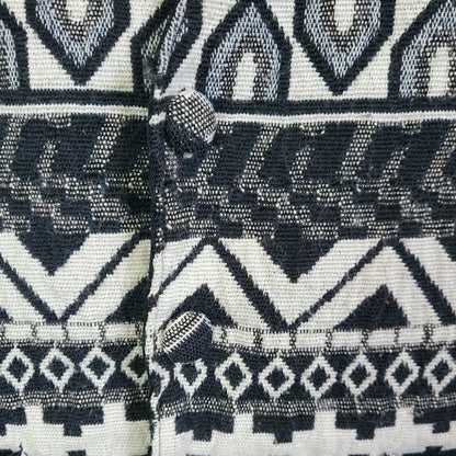 Vintage 90s Aztec Western Print Waistcoat | Size 10