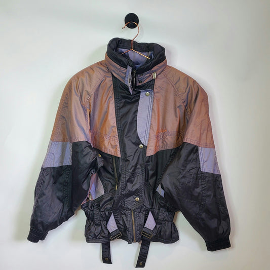 Vintage 90's Snitched Waist Ski Jacket | Size 10-12
