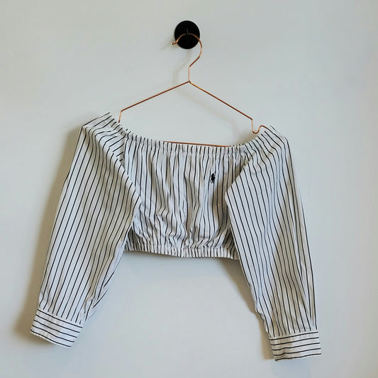 Reworked Vintage Ralph Lauren Crop Top | Size 8