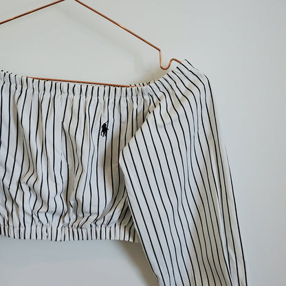 Reworked Vintage Ralph Lauren Crop Top | Size 8
