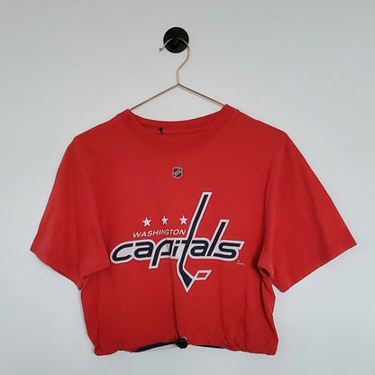 Reworked NHL Washington Capitals Crop Tee | Size 8-10