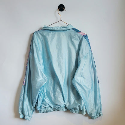 Vintage 90s Funky Print Windbreaker Jacket | Size 14