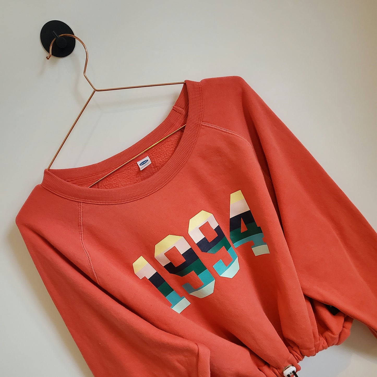 Reworked 1994 Graphic Crop Sweatshirt | Size 14