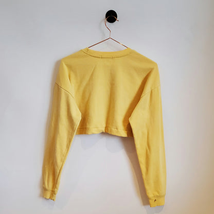 Reworked Y2K Oversized California Crop Top | Size 10