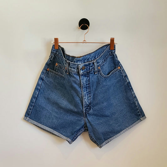 Reworked 90s Vintage Levi's Denim Shorts | Size 14