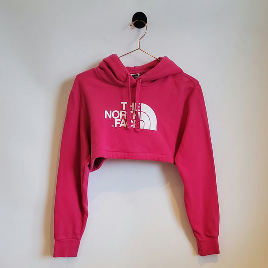 Reworked North Face Crop Hoodie | Size 10