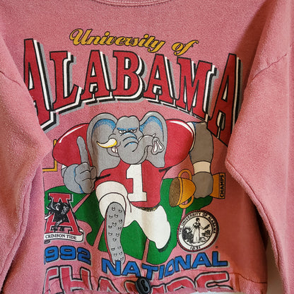 Reworked 90's Alabama Crop Sweatshirt | Size 10