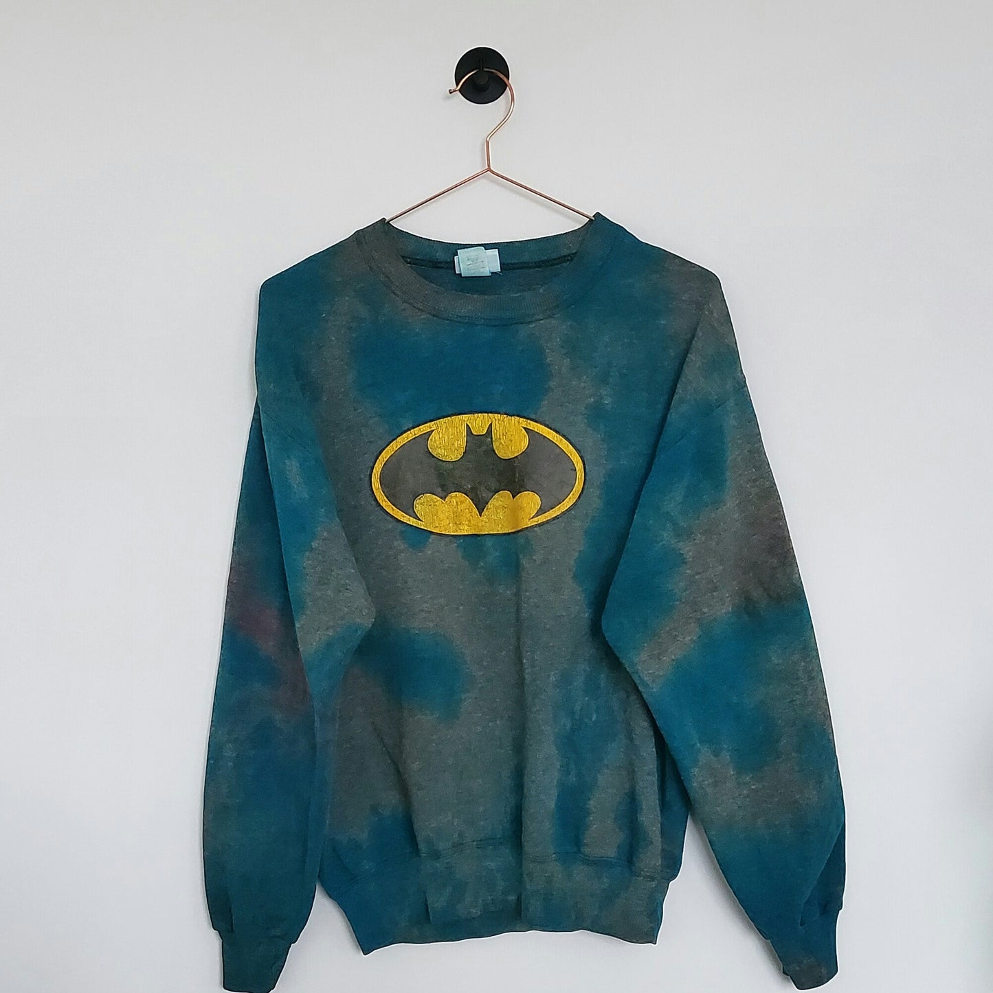 Reworked Tie-Dye Batman Sweatshirt | Size M