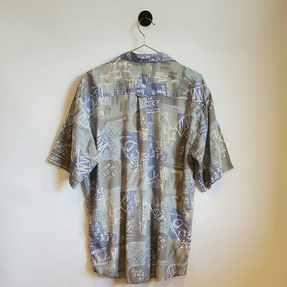 Vintage 90's Abstract Print Festival Shirt | Size M