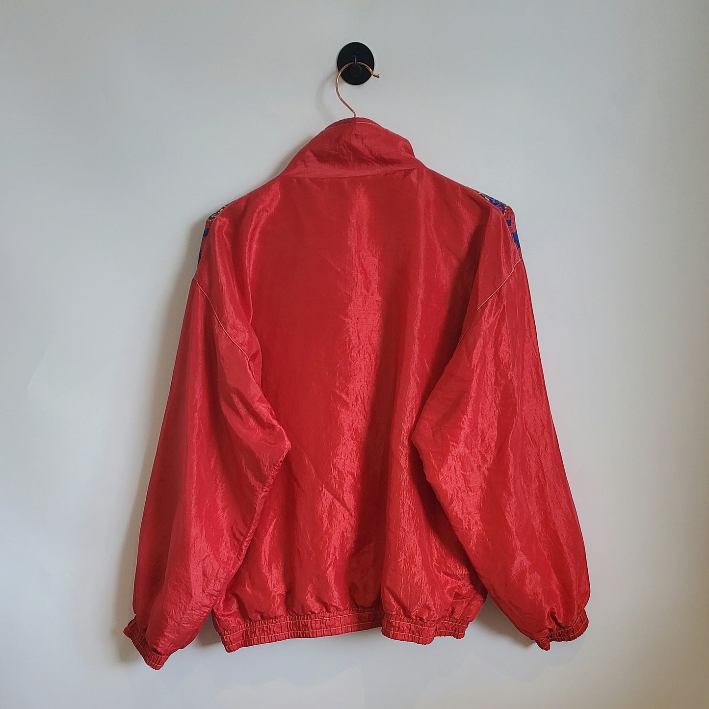 Vintage 90s Funky Print Festival Windbreaker Jacket | Size M