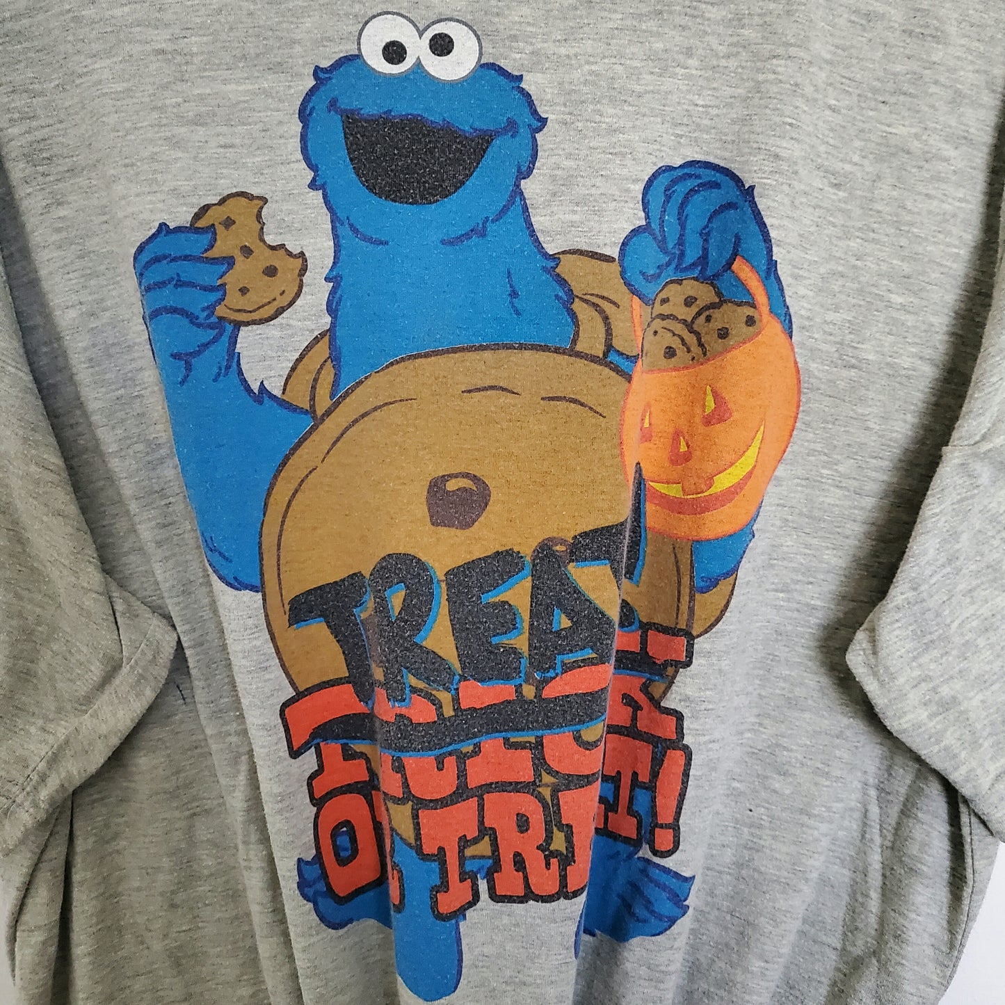 Reworked Cookie Monster T-Shirt | Size 14-16