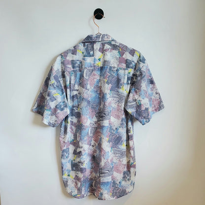 Vintage 90s Funky Print Festival Shirt | Size M