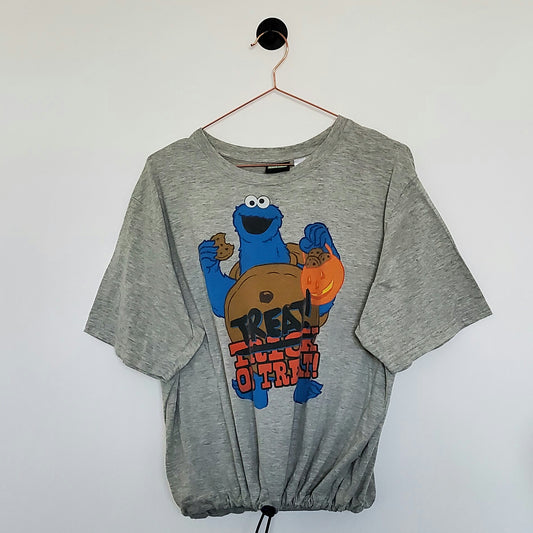 Reworked Cookie Monster T-Shirt | Size 14-16