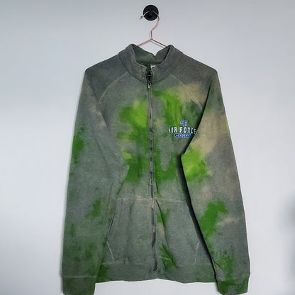 Reworked Tie-Dye Full Zip Sweatshirt | Size L