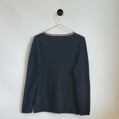Vintage 90s V-Neck Tommy Hilfiger Jumper | Size M