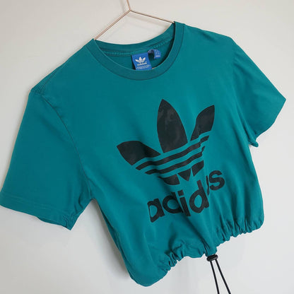Reworked Adidas Crop Top | Size 8-10