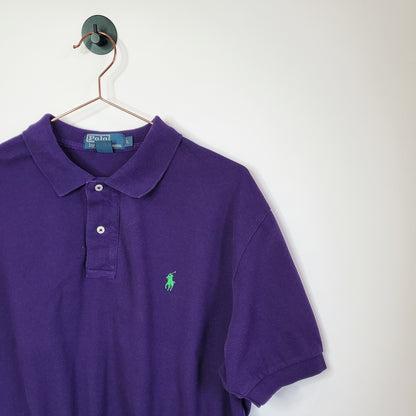 Reworked Crop Ralph Lauren Polo Shirt | Size 14-16