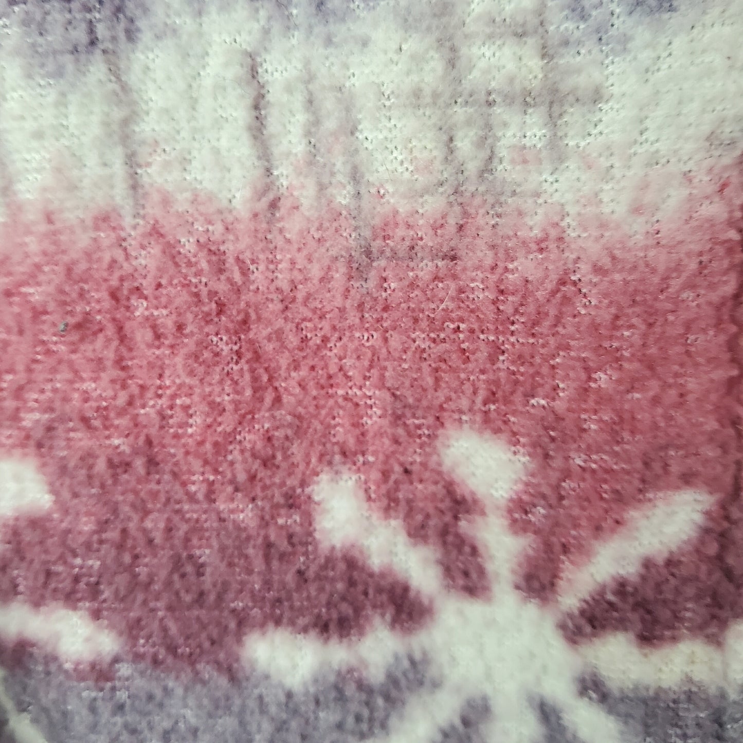 Vintage 90's Snowflake Pattern Fleece Pink Size XXL