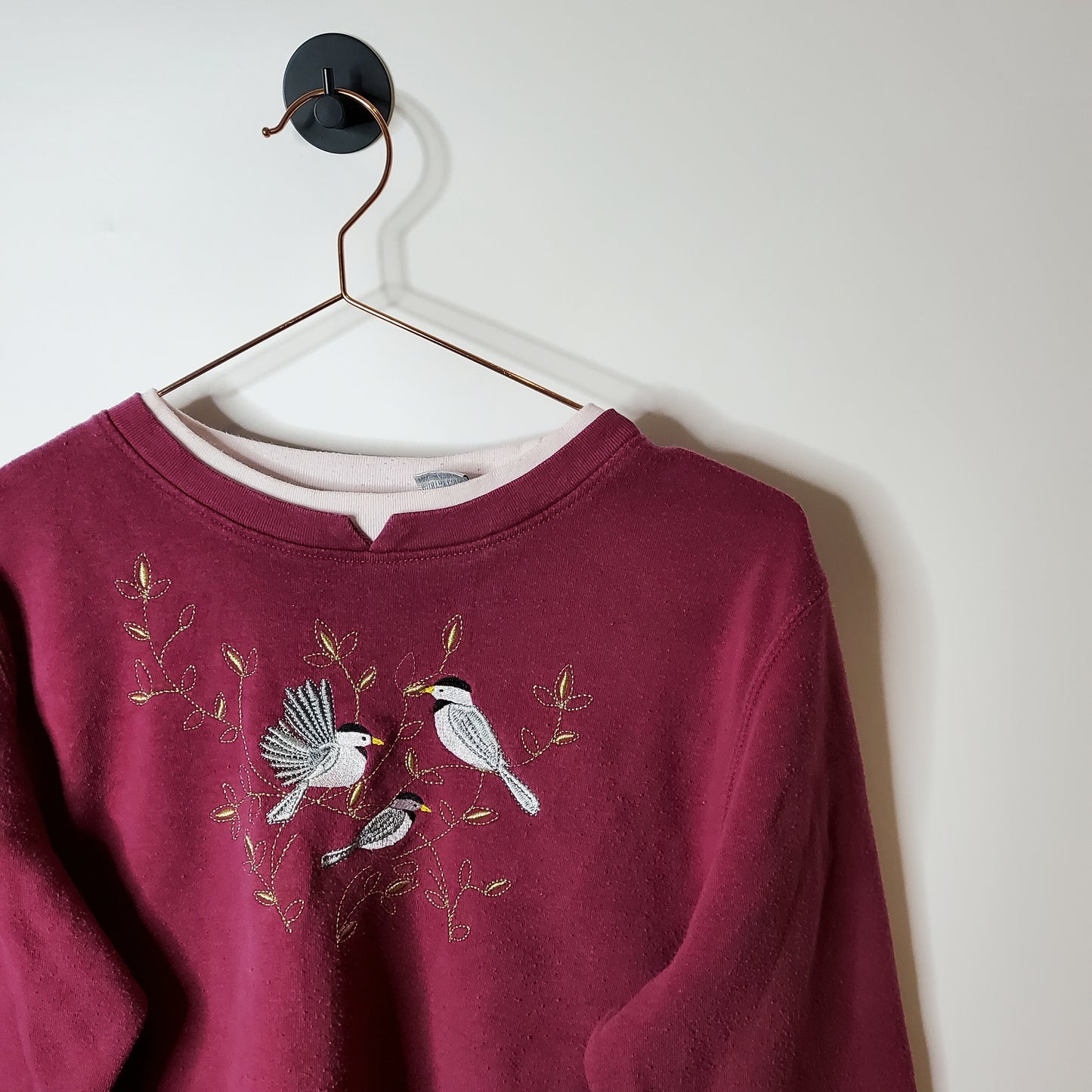 Vintage 90's Hastings and Smith Bird Sweatshirt Pink Size M