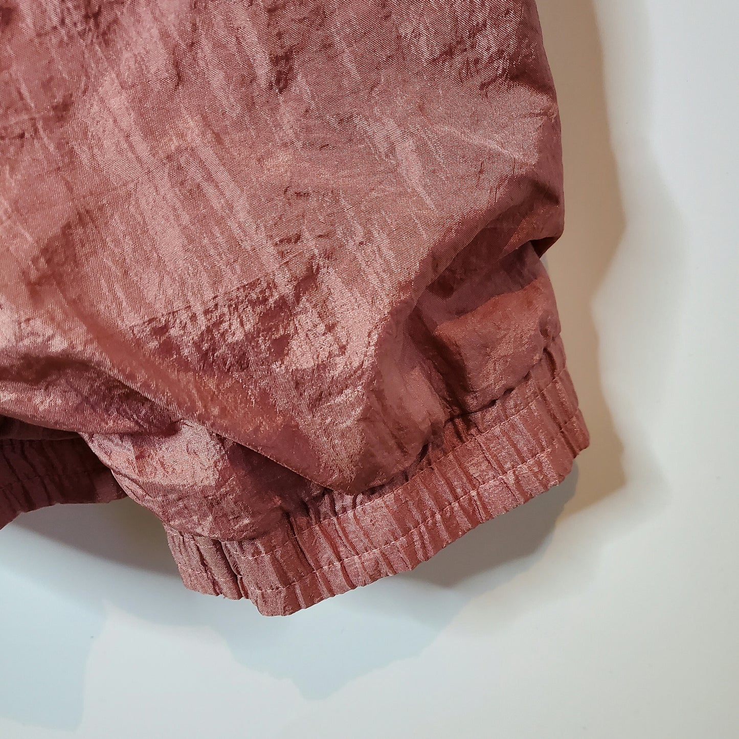80s Vintage Kiks Quilted Detail Windbreaker Jacket Pink Size Large