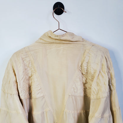 Vintage 80's Rhoda Bynne Silk Windbreaker Jacket Pink Size M