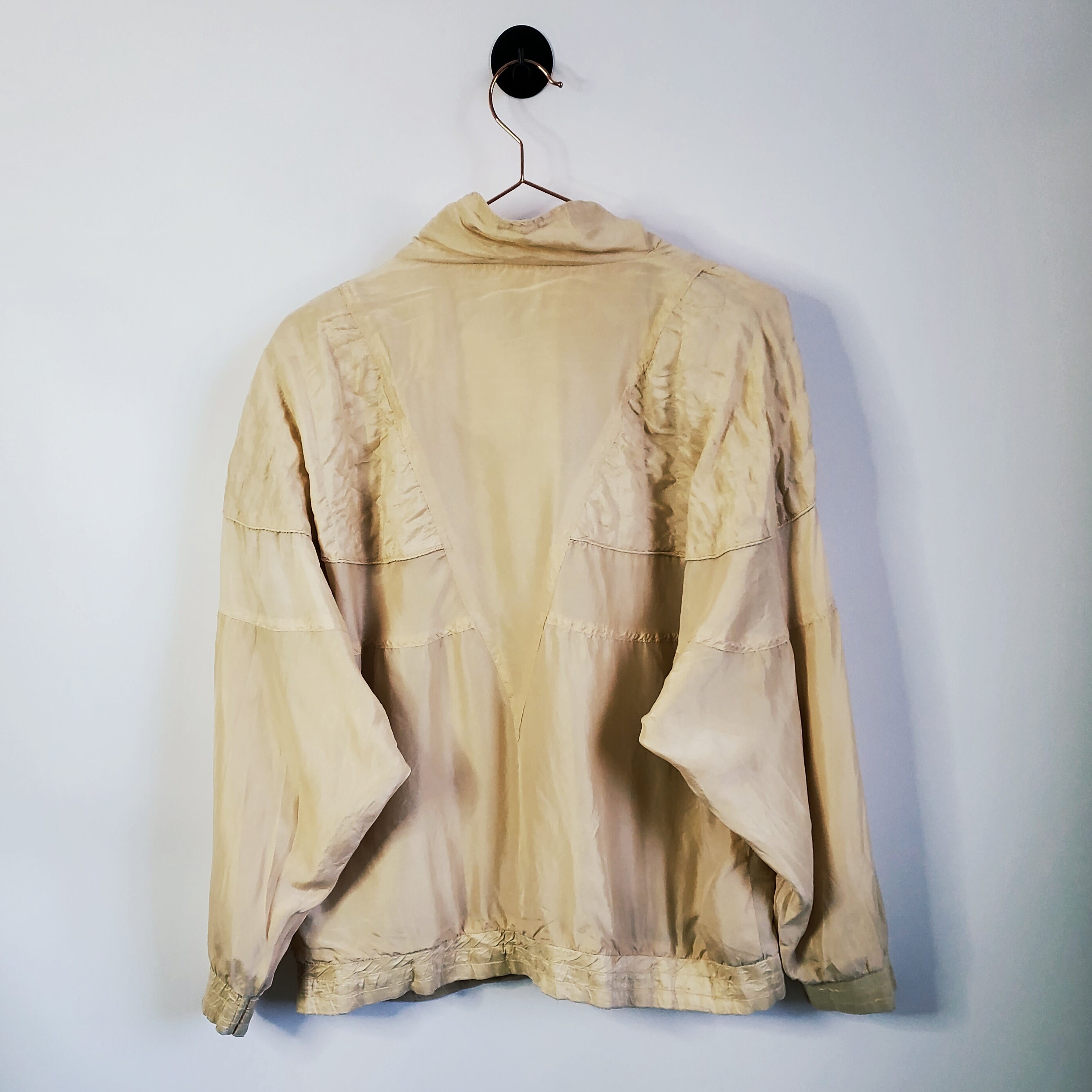 Vintage 80 s Silk Windbreaker Jacket Size M