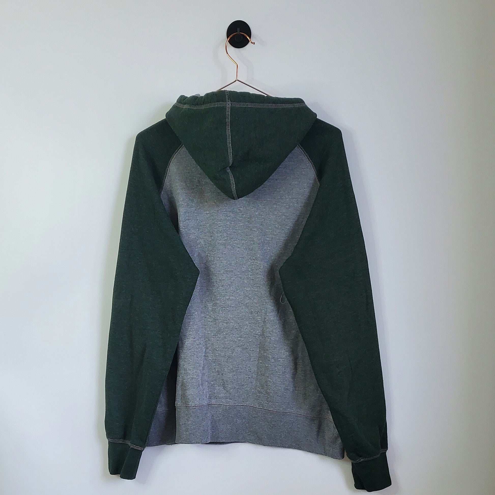 Sacramento State Vintage Champion Hoodie Grey and Green Size L