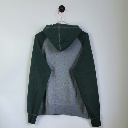 Sacramento State Vintage Champion Hoodie Grey and Green Size L