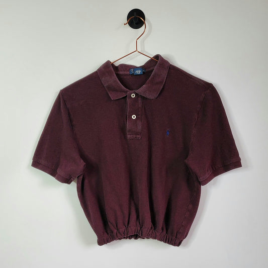 Reworked Ralph Lauren Polo Shirt Purple Size 8-10