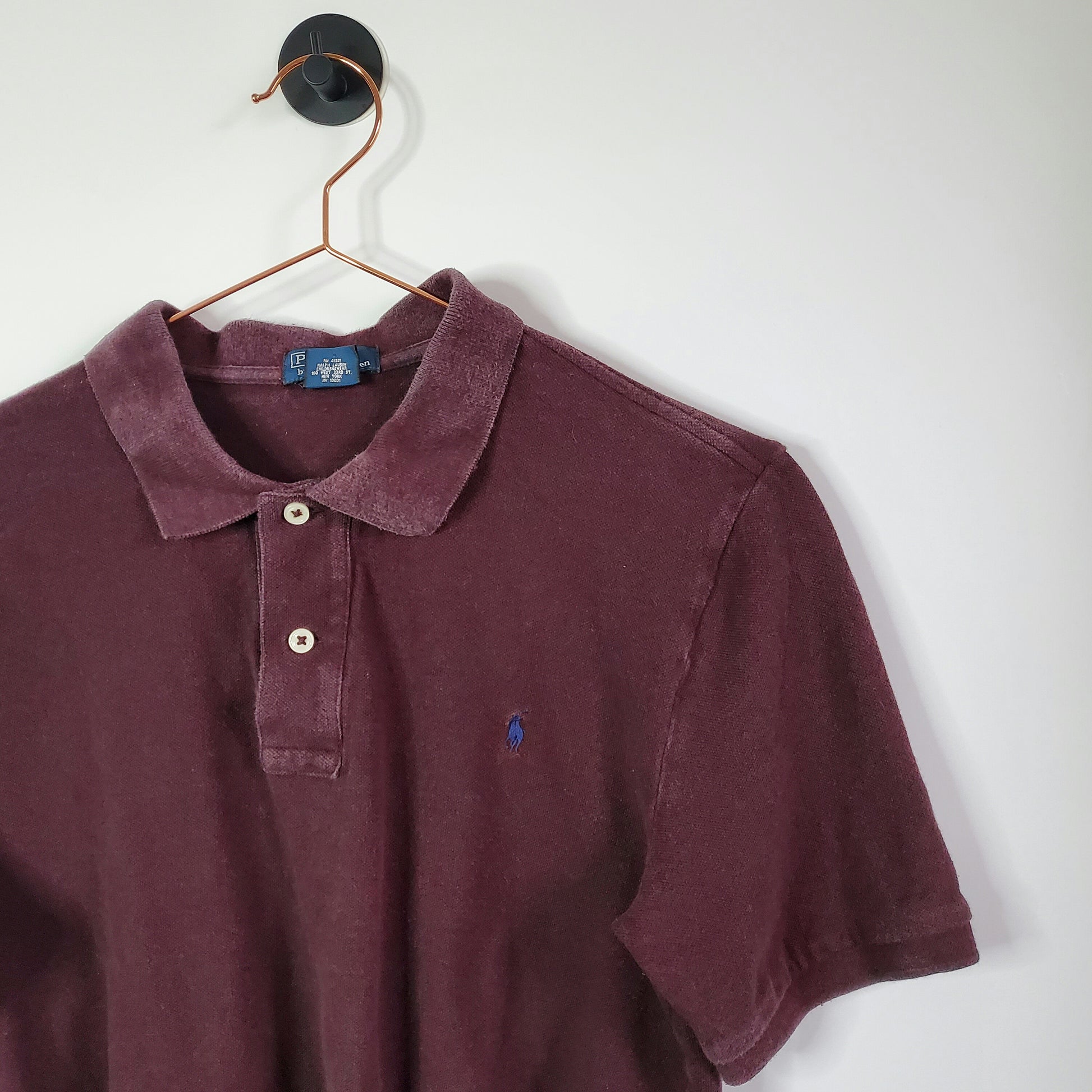 Reworked Ralph Lauren Polo Shirt Purple Size 8-10