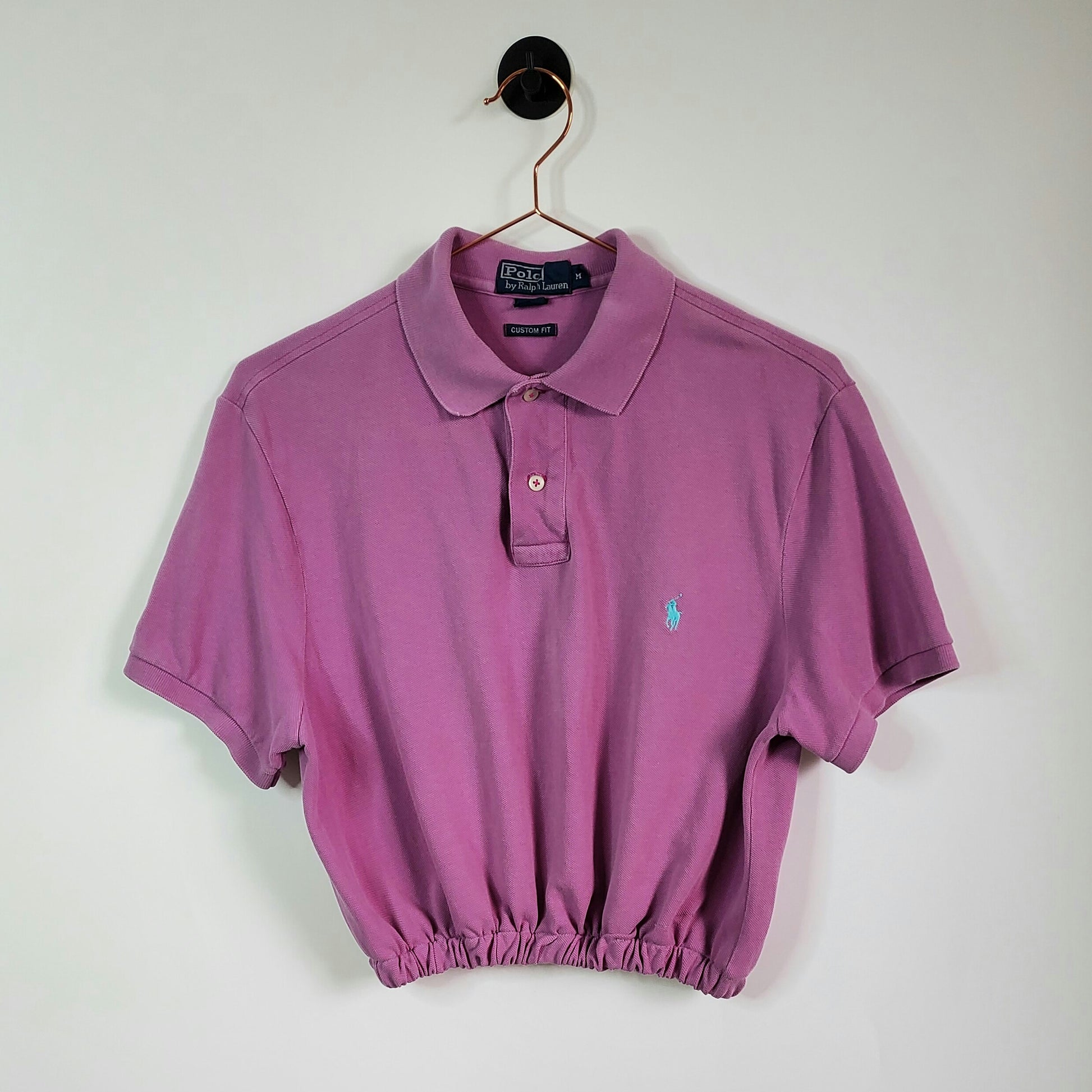 ralph lauren cropped polo shirt