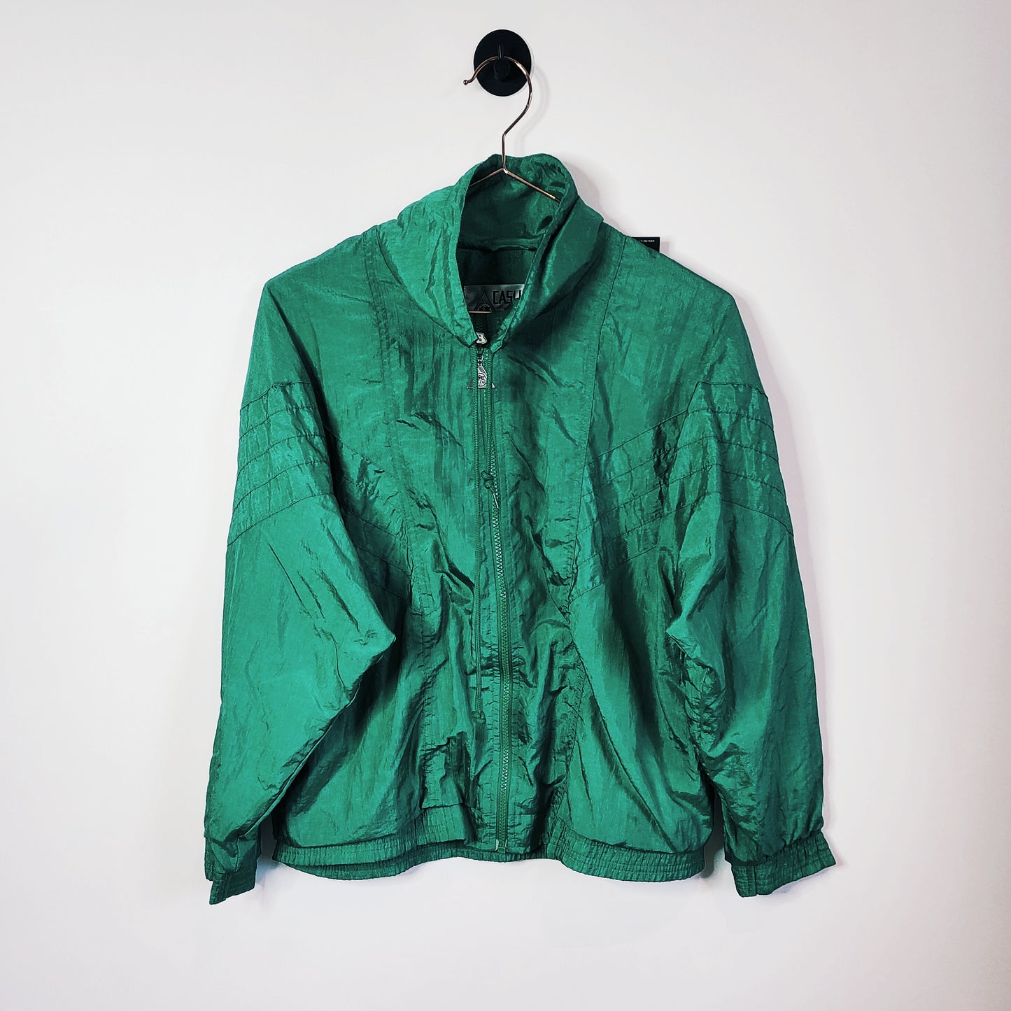 Vintage 90s Windbreaker Jacket Size 8-10 Green