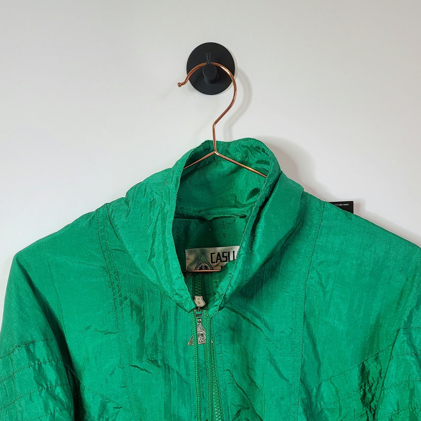 Vintage 90s Windbreaker Jacket Size 8-10 Green