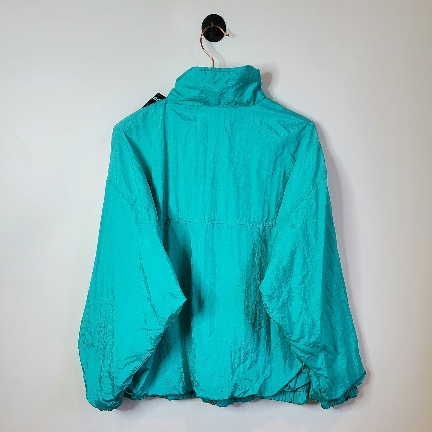 Vintage 90s Windbreaker Jacket Size Large Green