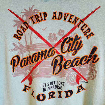 Retro Florida Beach Graphic T-shirt | Size L
