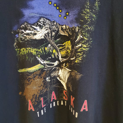 Vintage 90s Alaska Animal Graphic T-shirt | Size XL