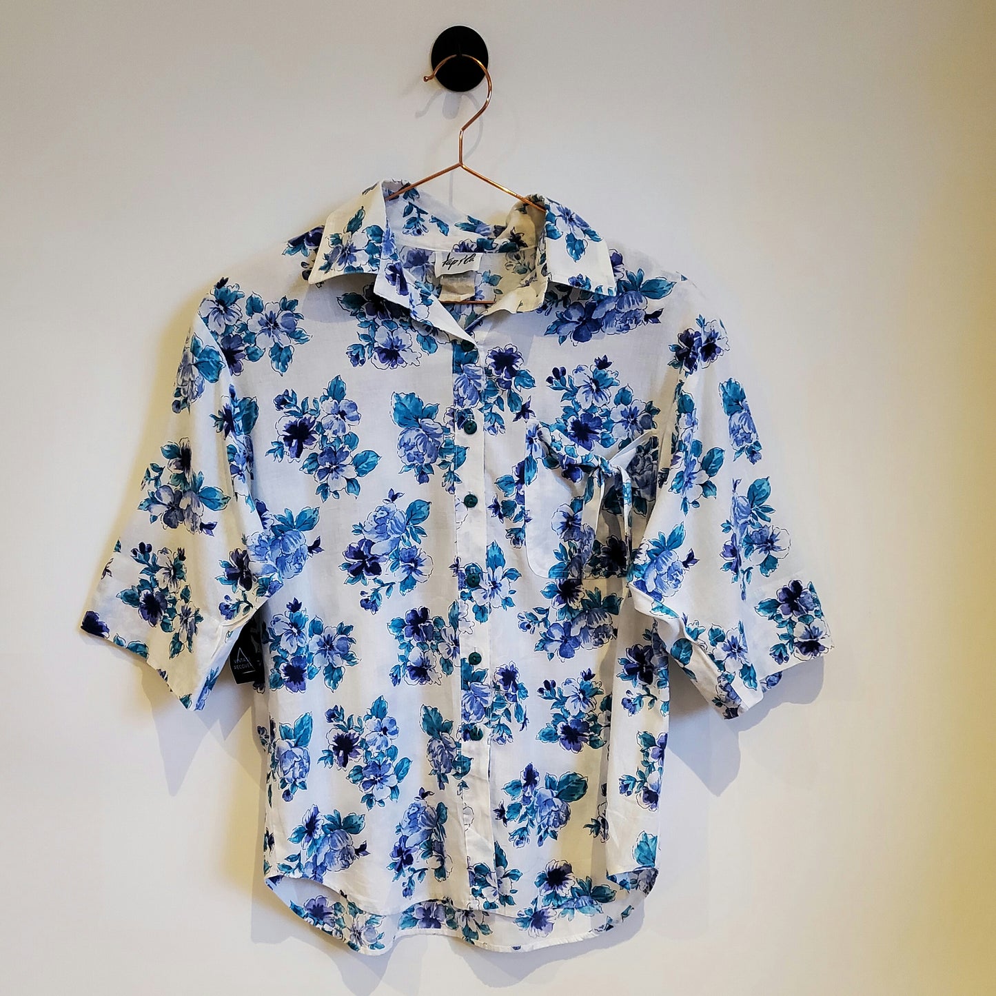 Vintage 90s Floral Blouse | Size 10