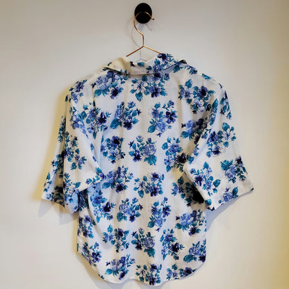 Vintage 90s Floral Blouse | Size 10