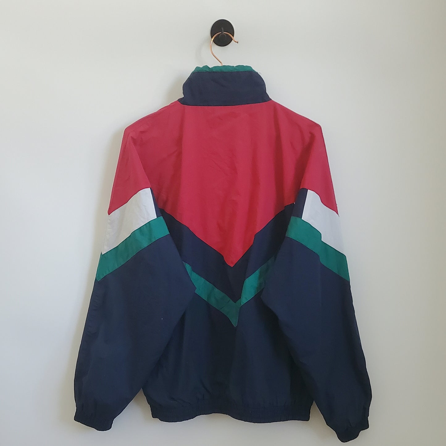 Vintage 90s Colour Block Windbreaker Jacket | Size XL